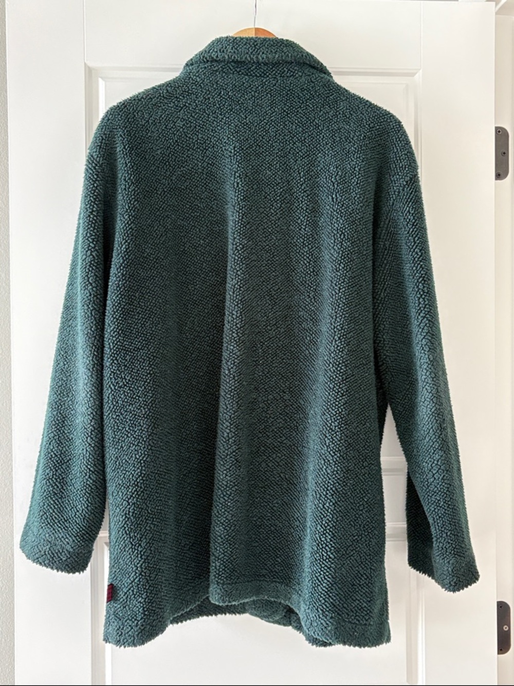 Vintage Woolrich Women's Forest Green Sherpa Jacket Size XL - Picture 2 of 10